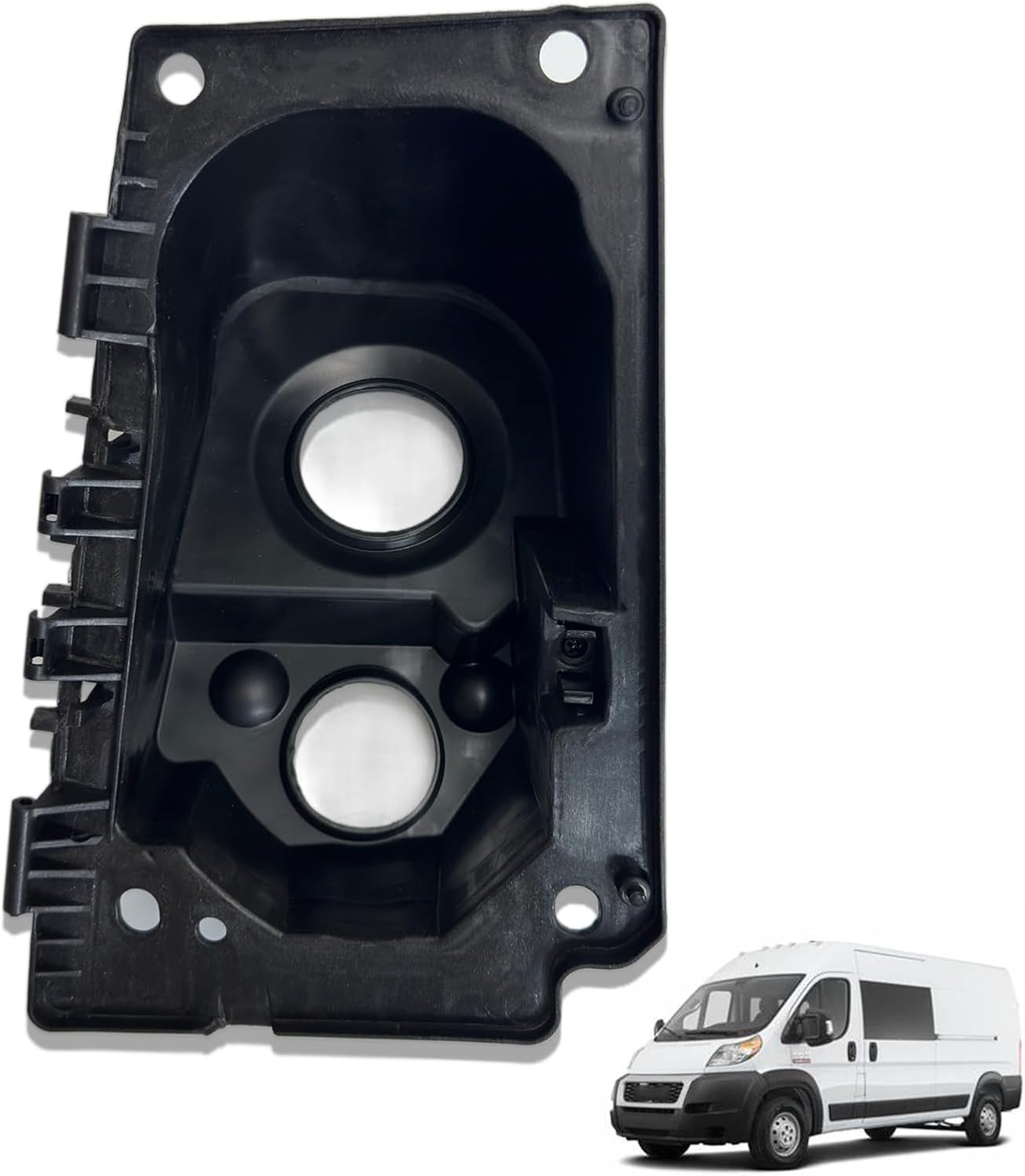 68169762AC Car Fuel Filler Door Housing fit for Ram ProMaster 1500 2500 3500 2014 2015 2016 2017 2018 2019, Plastic, Black