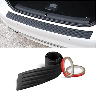 Car Rear Bumper Guard Protector, Anti-Scratch Abrasion Resistant 41" Universal Non-Slip Rubeer Trunk Door Sill Protector for Most Cars, Car Exterior Accessories (Black)