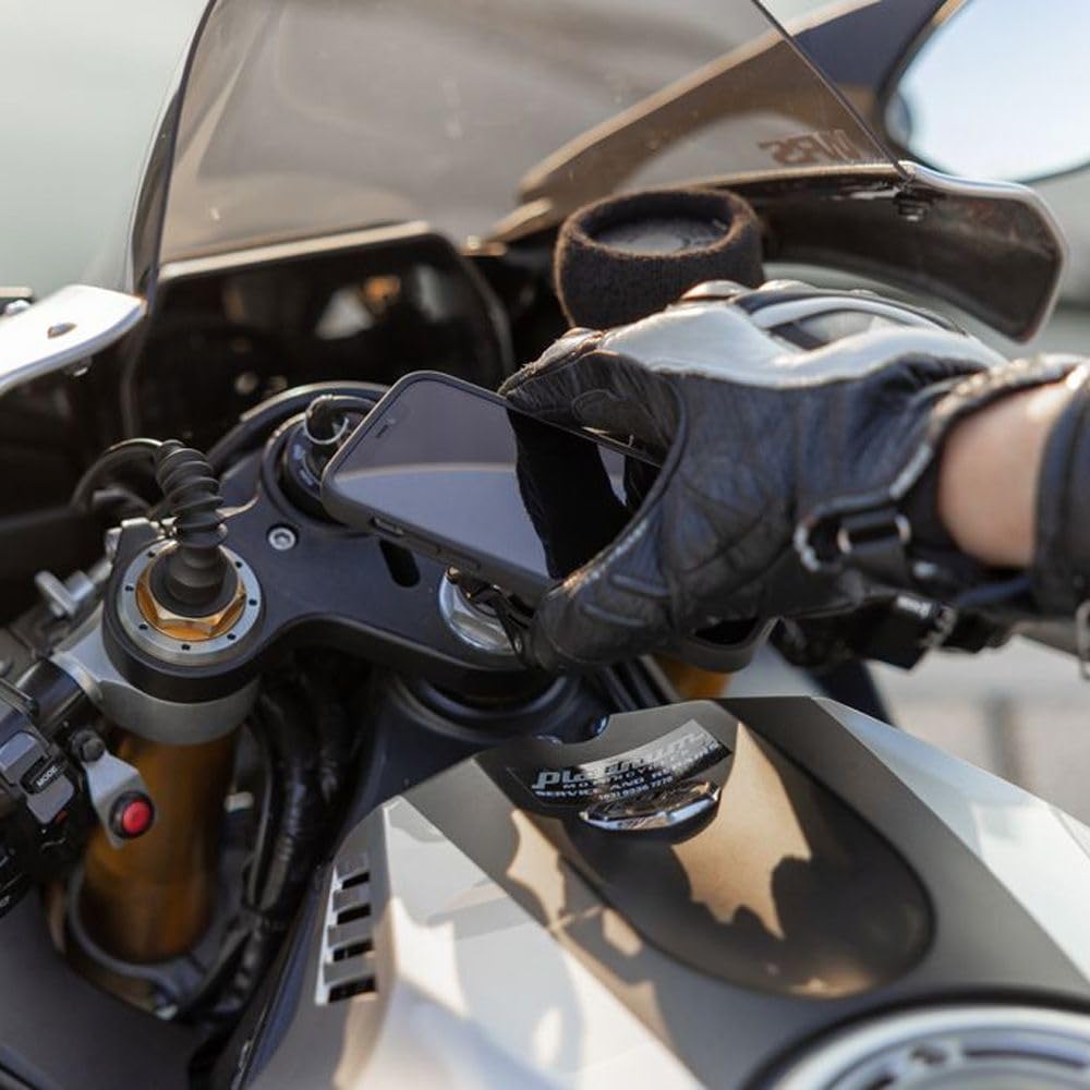 Quad Lock Support Téléphone pour Fourche de Moto avec Amortisseur de Vibrations et Coque MAG pour iPhone 17 Pro Max