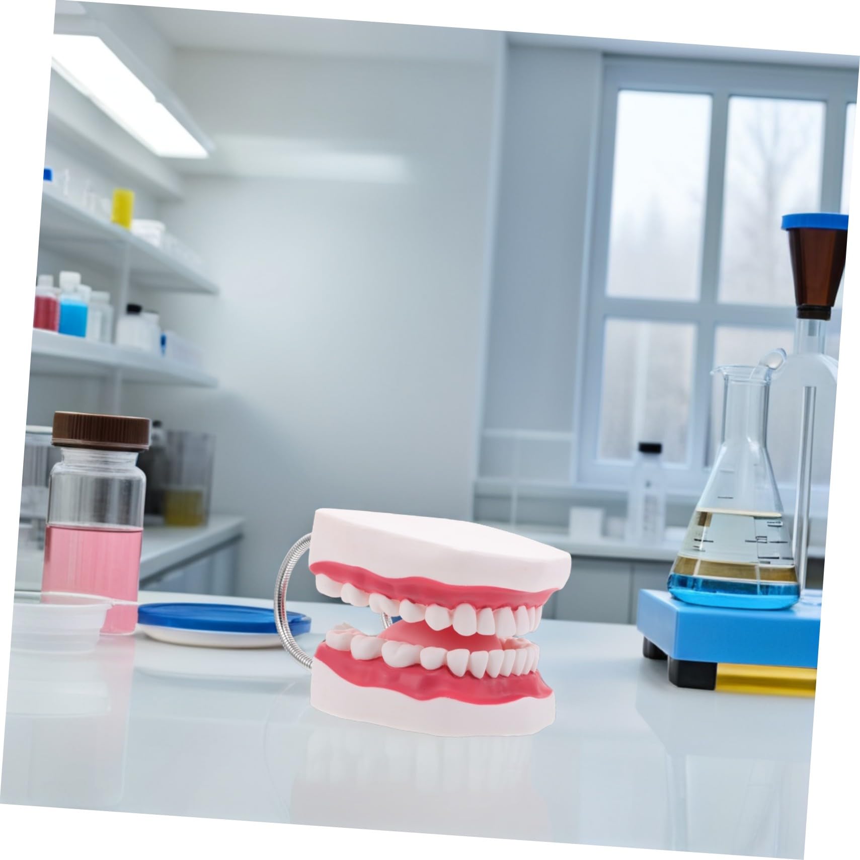 Modello Di Protesi Dentaria Ortodontica Modelli Di Denti Per Istruzione Denti e Bocca Finti Realistici Per Pratica Odontoiatrica e Preparazione All Esame Dentistico
