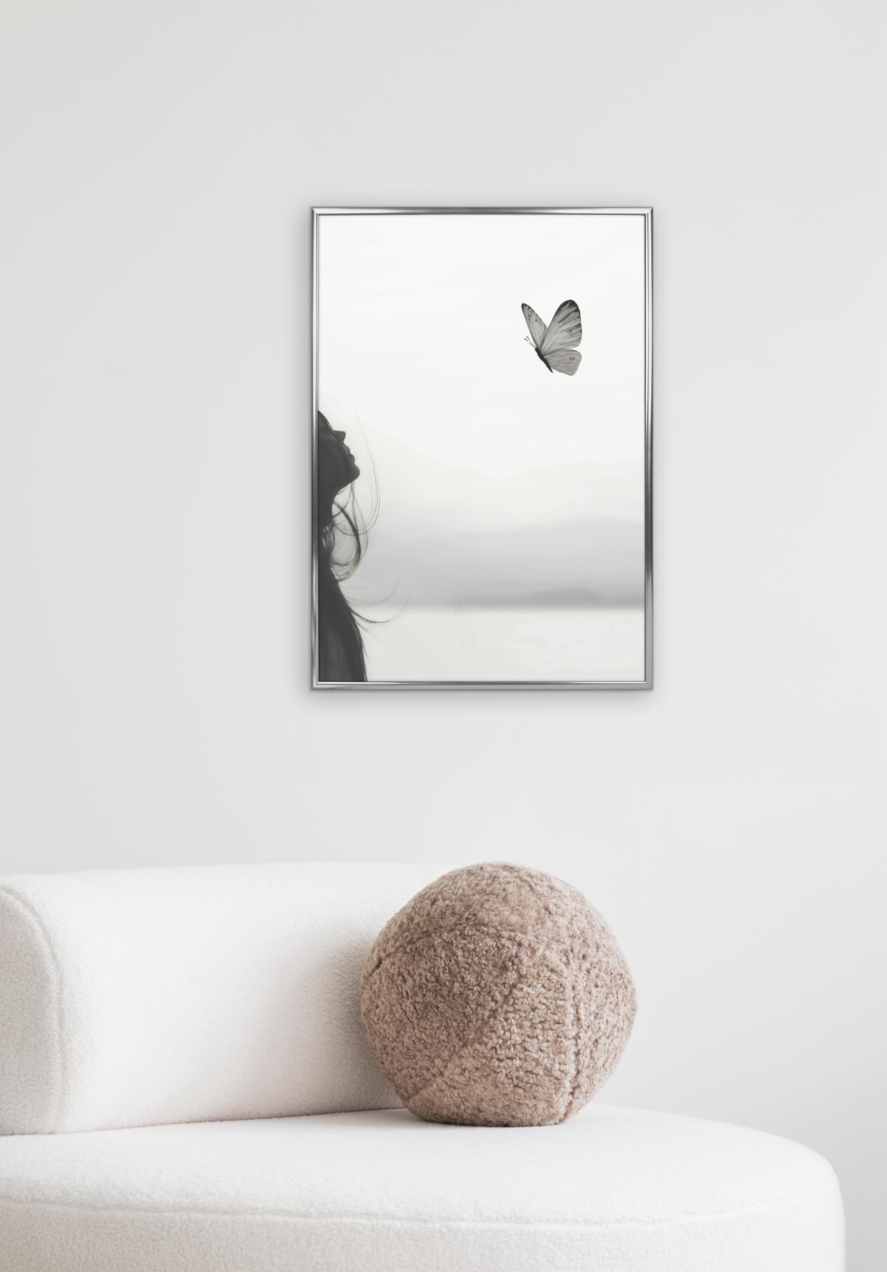 Modern Silver A2 Photo Frame for A2 (42 x 59.4cm) Photos or Pictures, Plexi Glass, Wall Mounted Landscape or Portrait - Image 2