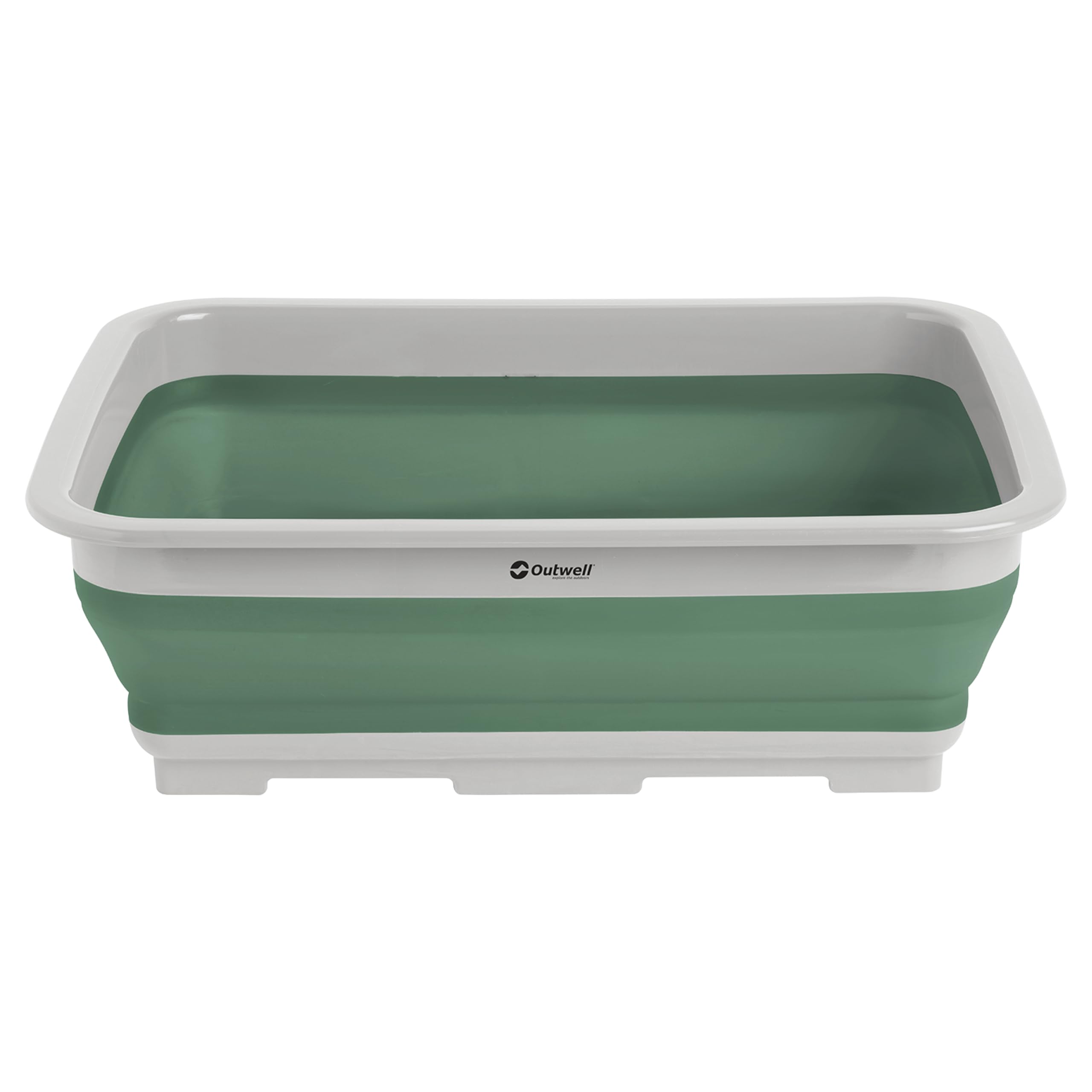 Outwell 10L Collaps Washing Up Bowl | Collapsible Compact Dish Tub for Kitchen, Camping & Caravans | Durable Collapsible Laundry Basin, Space-Saving Design (Shadow Green) โ image 1