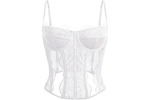 Vintage Lingerie-Inspired Open Back Party Tank Top: Captivating in White