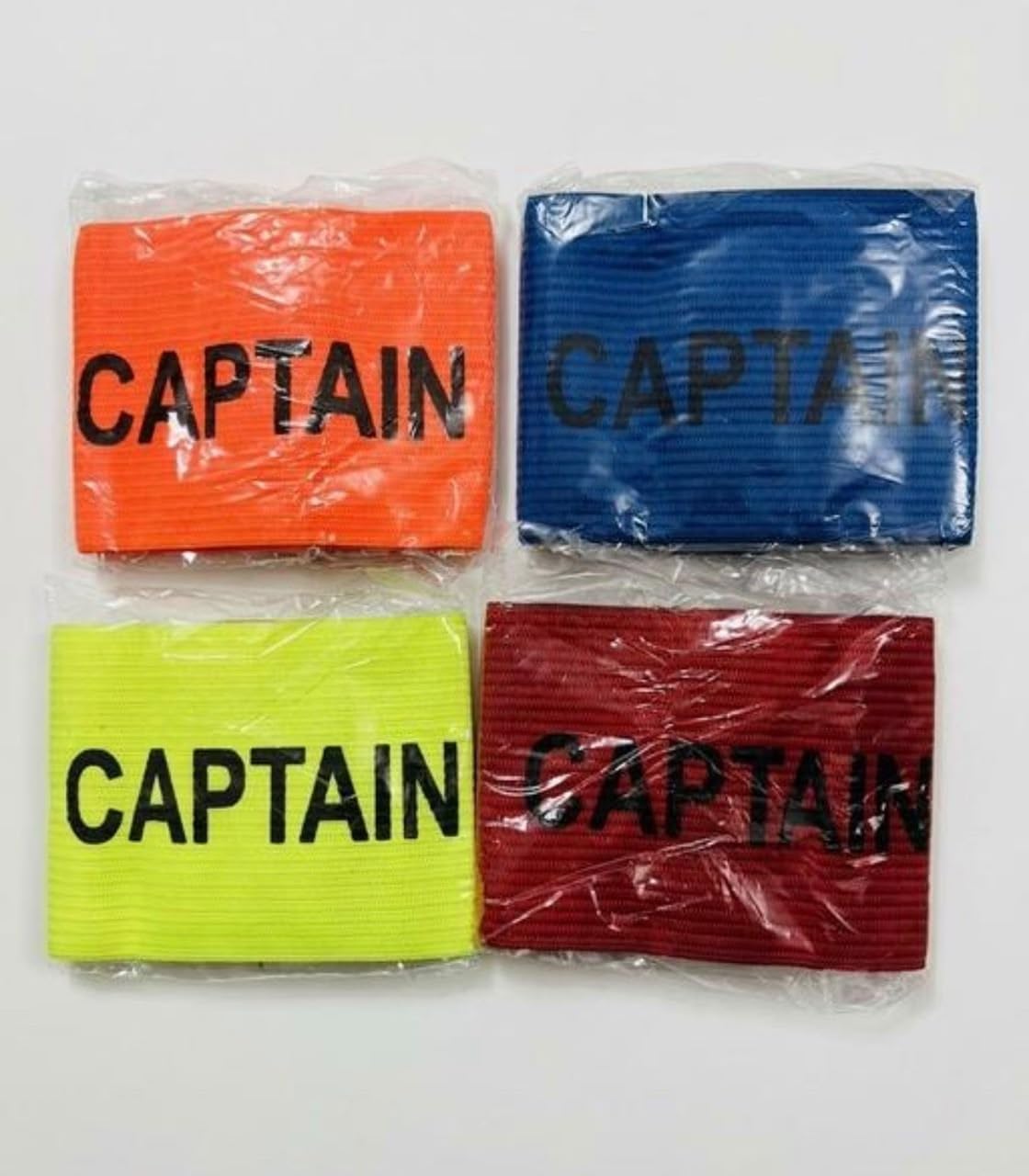 Captain Arm Bands Elastic Soccer Armband Set of 4 Assorted Colors | Senior Size, Elastic Fit, 4 Colors Included, Football Captaincy, Sports Accessory-image-35