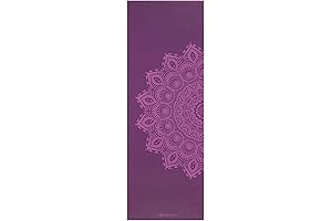 Gaiam 6mm Yoga Mat - Purple Mandala Prem Print