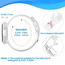 Focwony Kids Fitness Tracker Watch, Digital Steps Counter, Boys Girls Waterproof Wristwatch with Step Counting/Distance/Calories/Stopwatch/Alarm Clock, Great Xmas Gift for Children (White) gallery image
