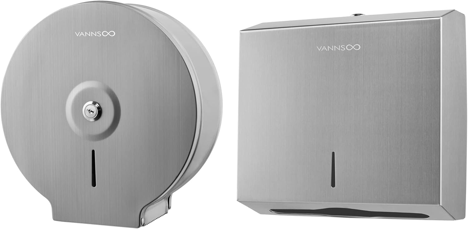 VANNSOO Commercial Toilet Paper Dispenser and Paper Towel