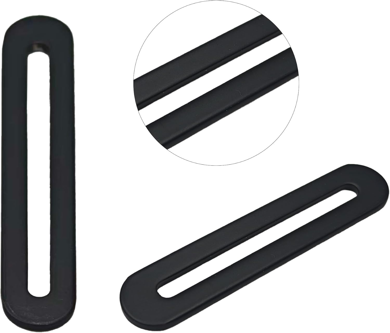 6PCS 90mm/3.54” Adjustable Flat Mending Plate with Slot, Black Stainless Steel Straight Brace Brackets, Flat Fixing Support for Wood Furniture DIY Repair Connector with Screws