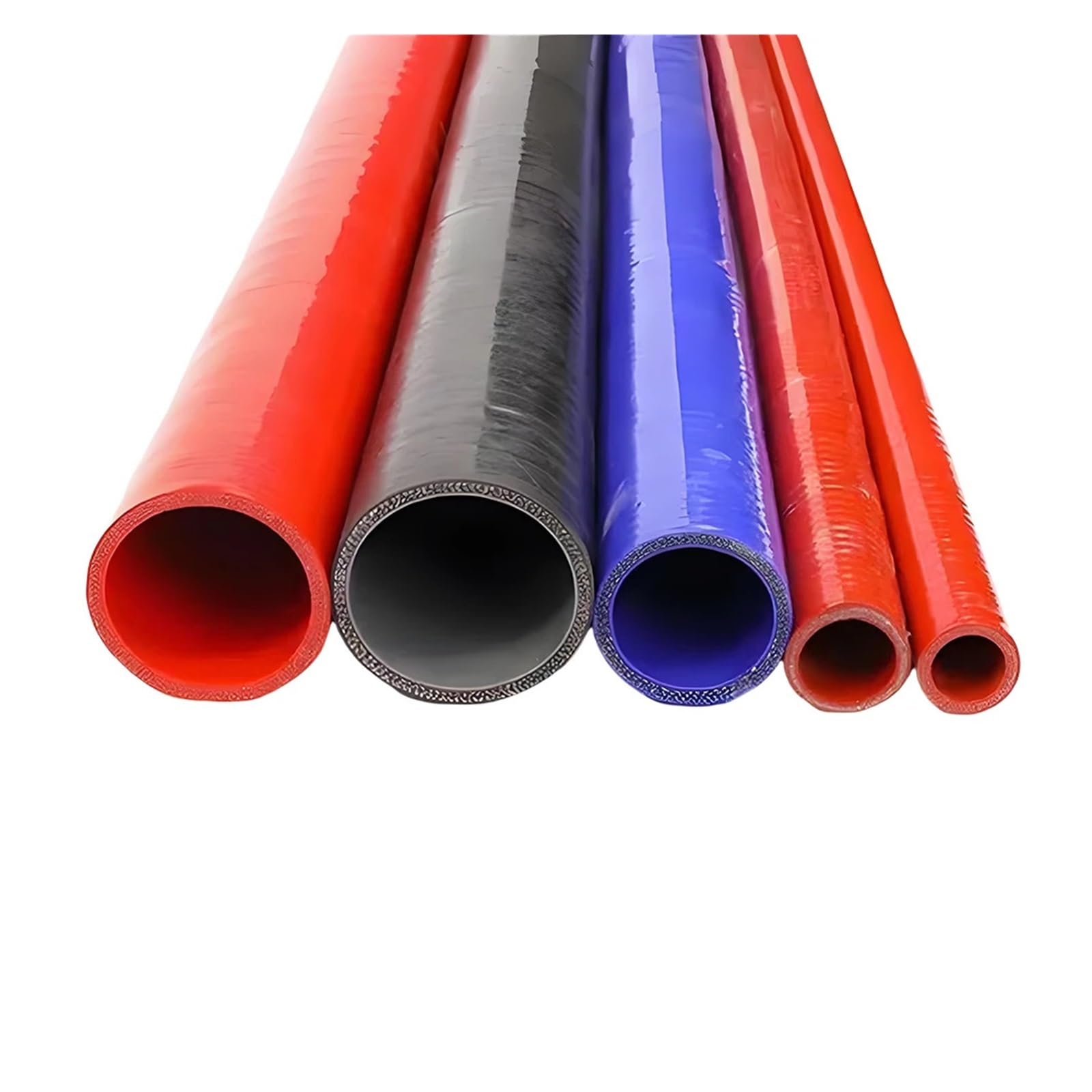 Tubo de admisión de aire de silicona azul flexible manguera recta resistente al calor