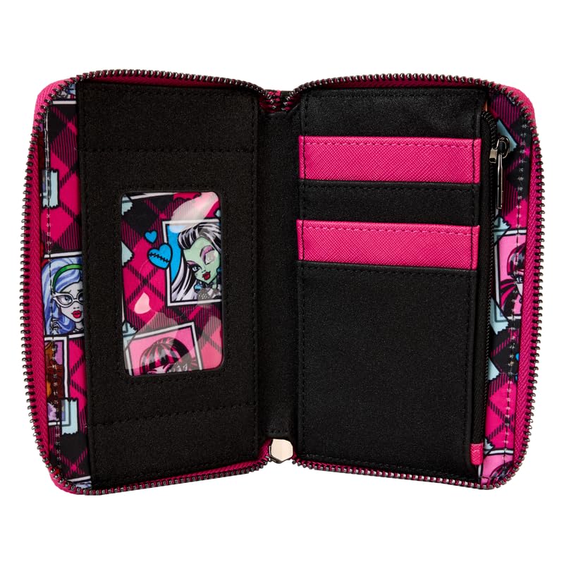 Loungefly Monster High Logo Zip Around Wallet3