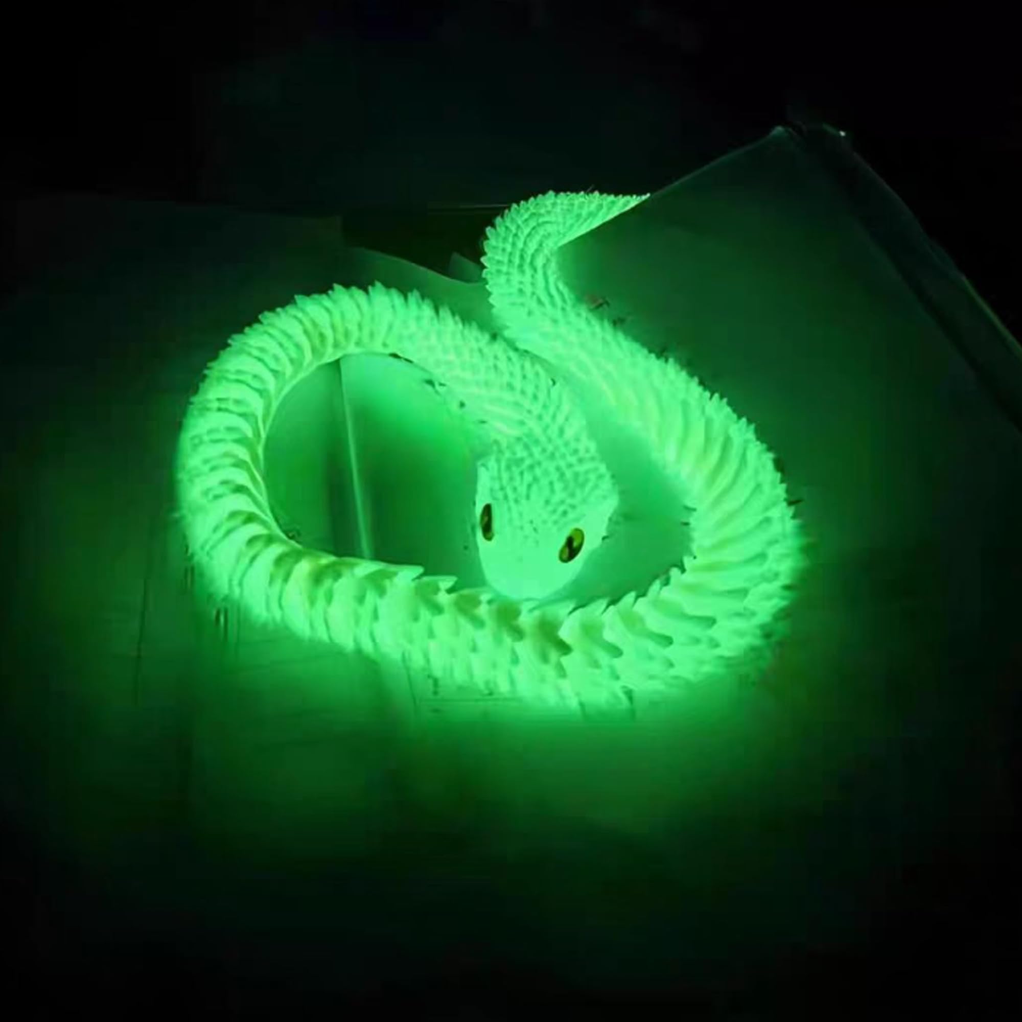 Joycabin Zabawka Fidget z nadrukiem 3D, z jajkiem, biały (świecący)