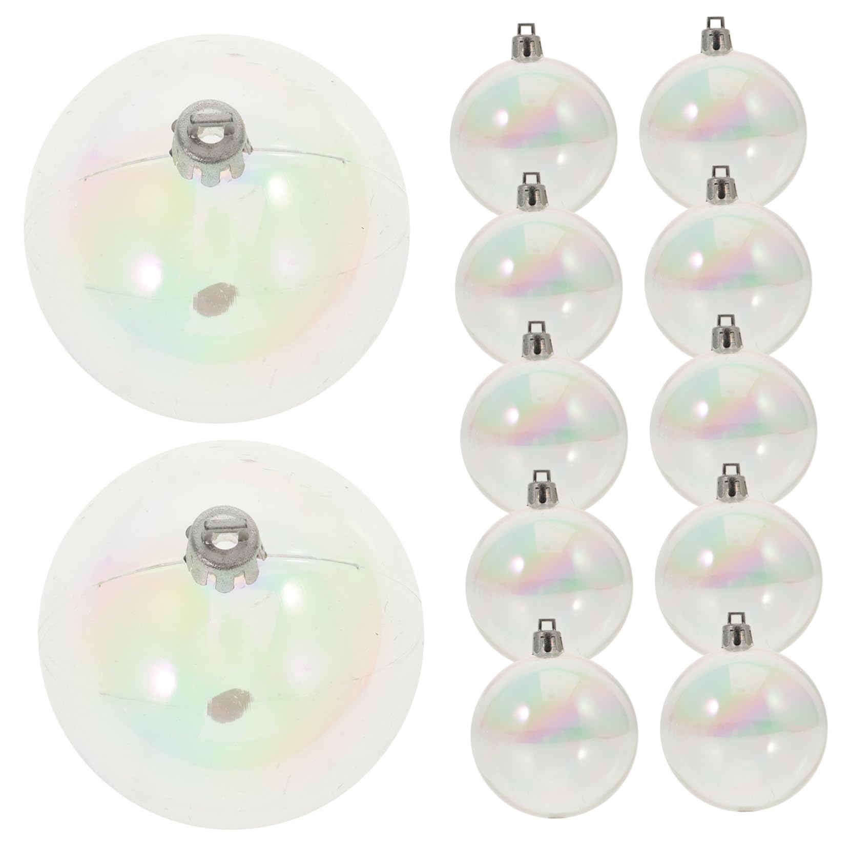 Décorations irisées transparentes pour fête et shooting photo | Lot de 36 pièces