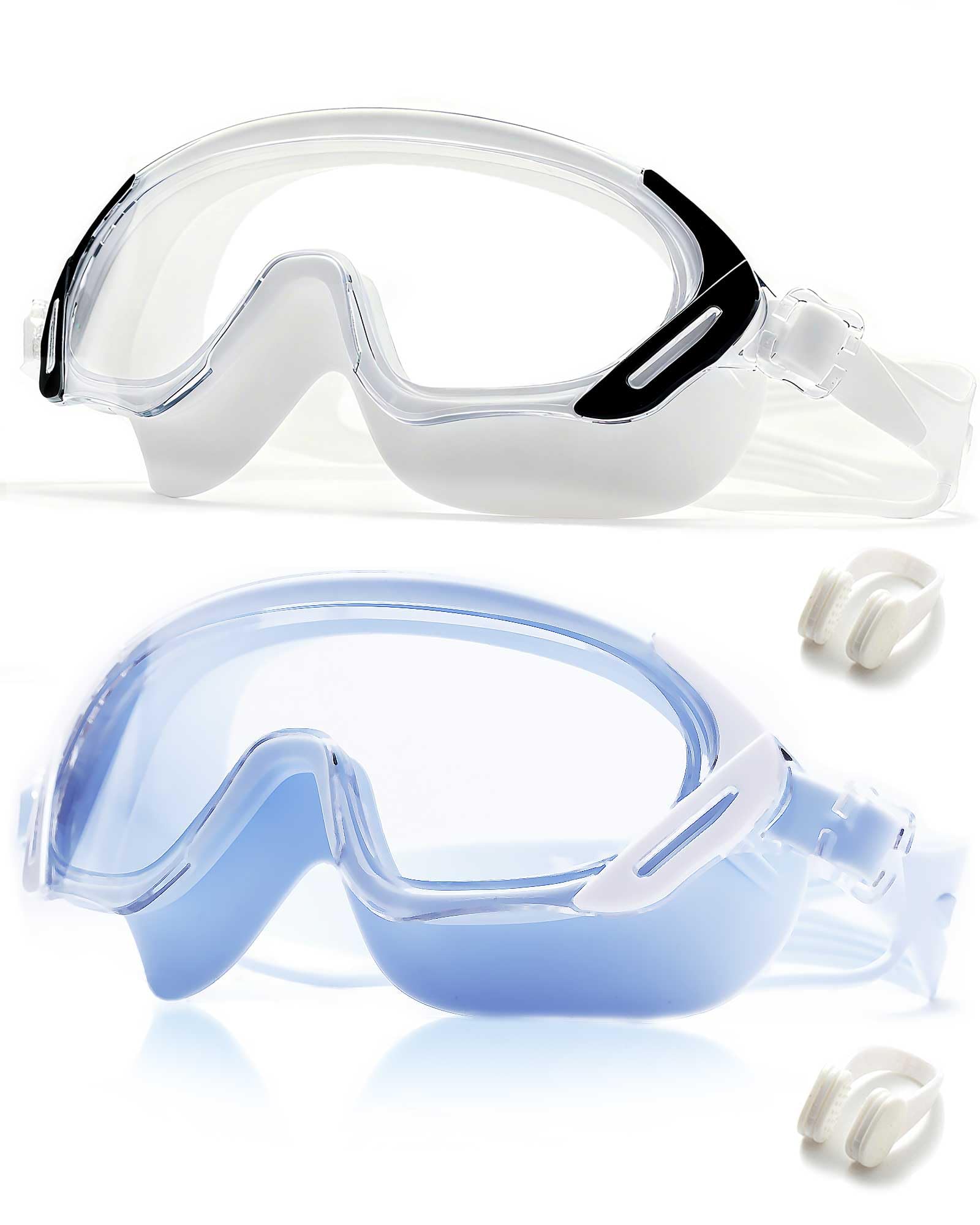 Swim Goggles, Wide Angle Anti-fog and UV Leak Proof Goggles,Swimming Goggles for Adult Youth