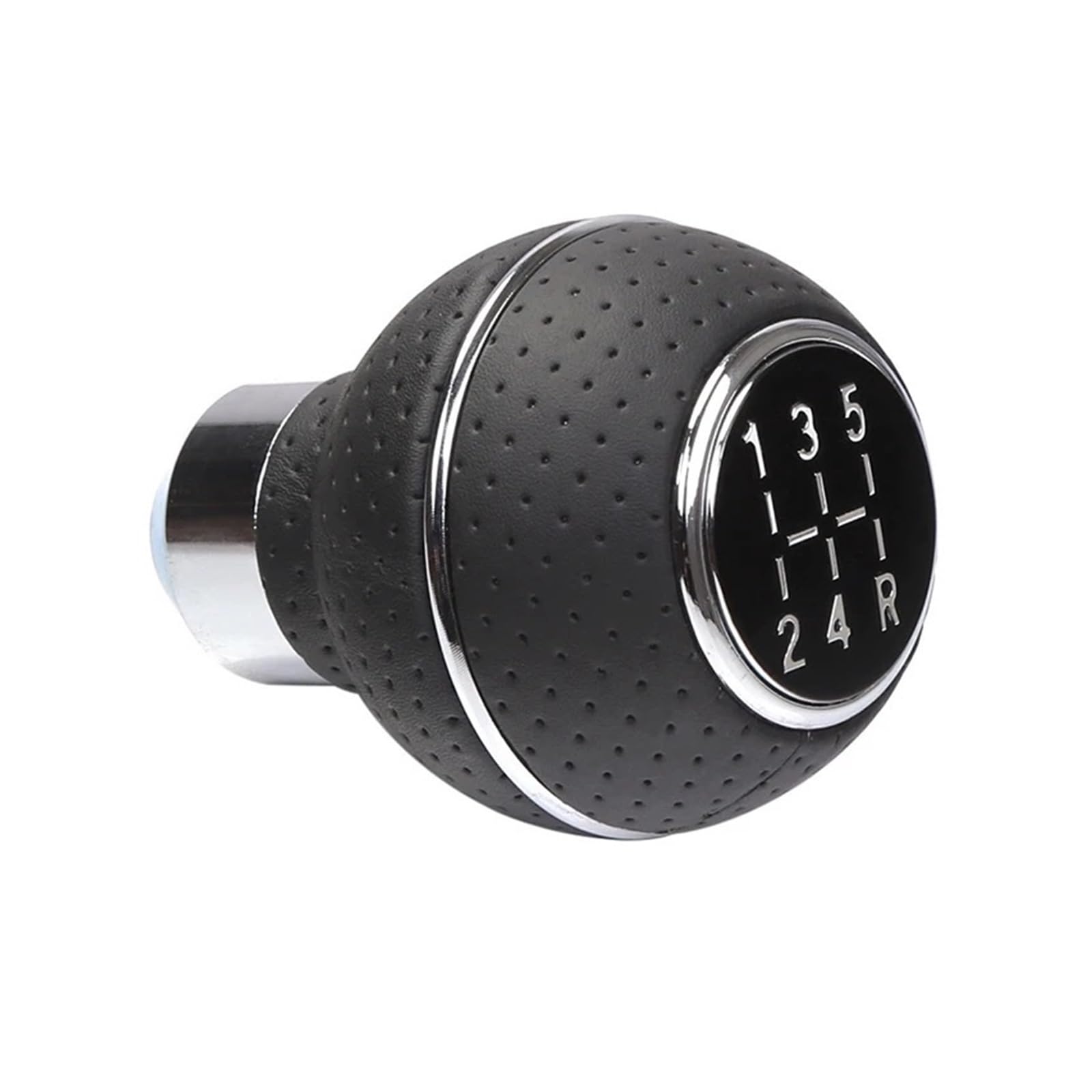 Jeocoai Silver Car Gear Knob 5Speed Universal Aluminium Car Gear Shift Knob M8 M10 M11 M12 For Manual Transmission Automatic Level(Silver)