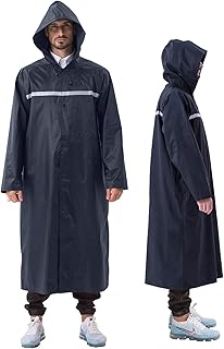 Sponsored You’re seeing this ad based on the product’s relevance to your search query.Learn more about this advertisement ioutdoor Raincoat 100% Waterproof, Extra Long Rain Cover with Pockets / Reflective Strips / Drawstring Hoods / Zip / Button, 3 Colours, 3 Sizes