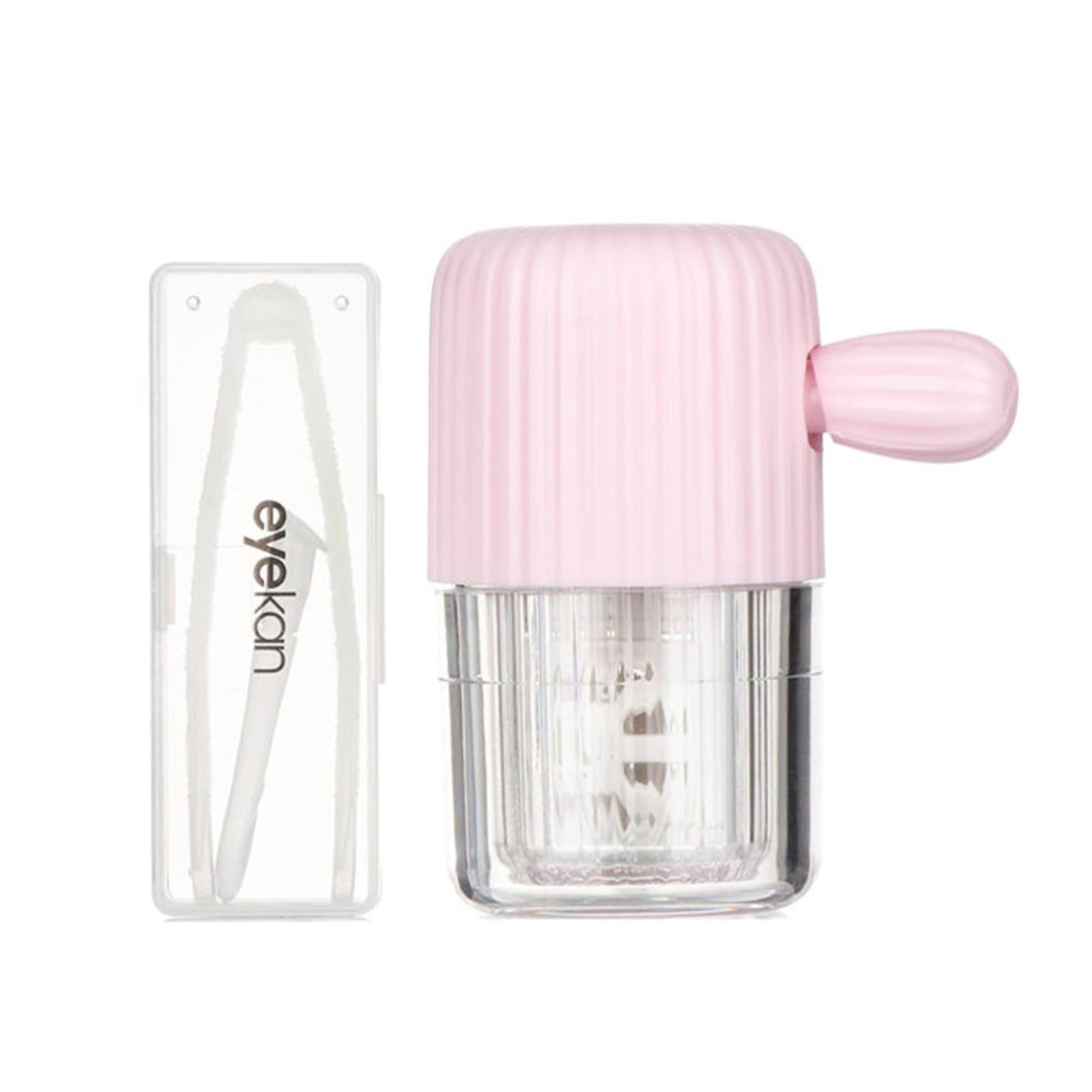 AUGEN Contact Lens Cleaner Machine - Portable Manually Contact Lens Washer with Drawstring for Daily Vision Care, Cleaning Soaking Case for Soft and Hard Contact Lens (Pink)-image-41