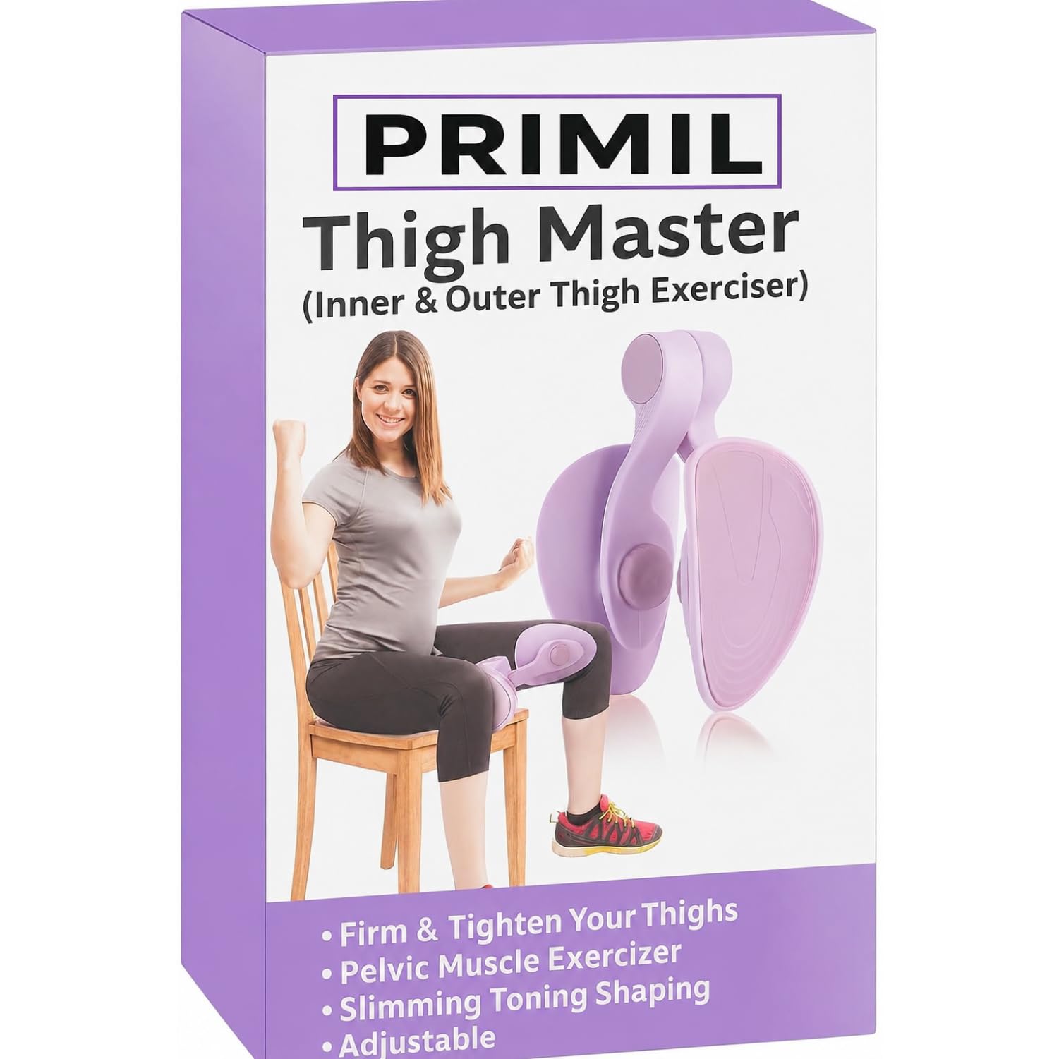 Floor Muscle Trainer Exerciser Bladder Control Device with 360 Rotating Hip Trainer, Thigh Master Muscle Fitness Equipment Pelvic Floor Exerciser Device Home Office-image-23