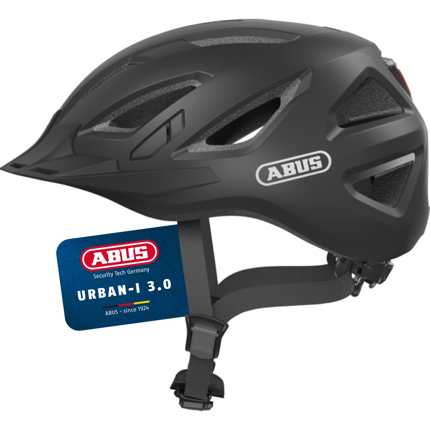 ABUS Urban-I 3.0 city helmet - bike helmet with rear light, peak and magnetic fastener - for men and women — image 1