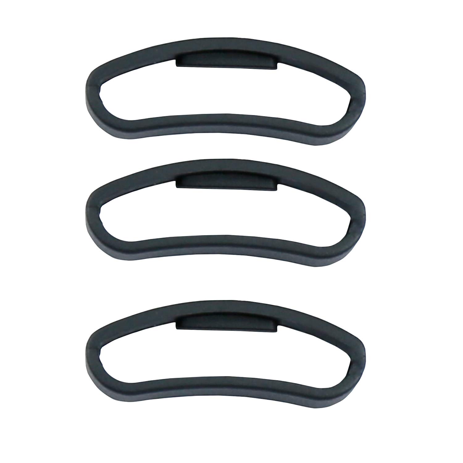 KHZBSRubber Strap Loop Silicone Watch Band Ring Compatible with suunto core/Ambit Series 24mm Strap (3 Packs)