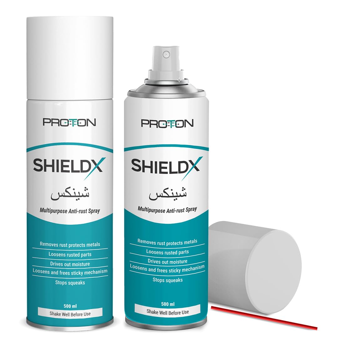 ShieldX All Purpose Spray Cleaner | Multipurpose Spray | Lubricant | Rust Remover | Clean chimney, Stain and Surface Perfect for Home & Auto Maintenance Use - Trusted Cleaning Solution (500ml)