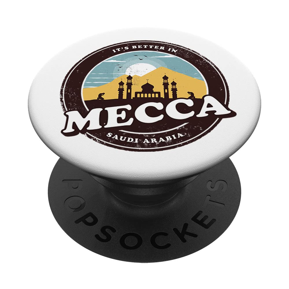 Mecca Saudi Arabia Mosque Islam Muslim PopSockets Swappable PopGrip