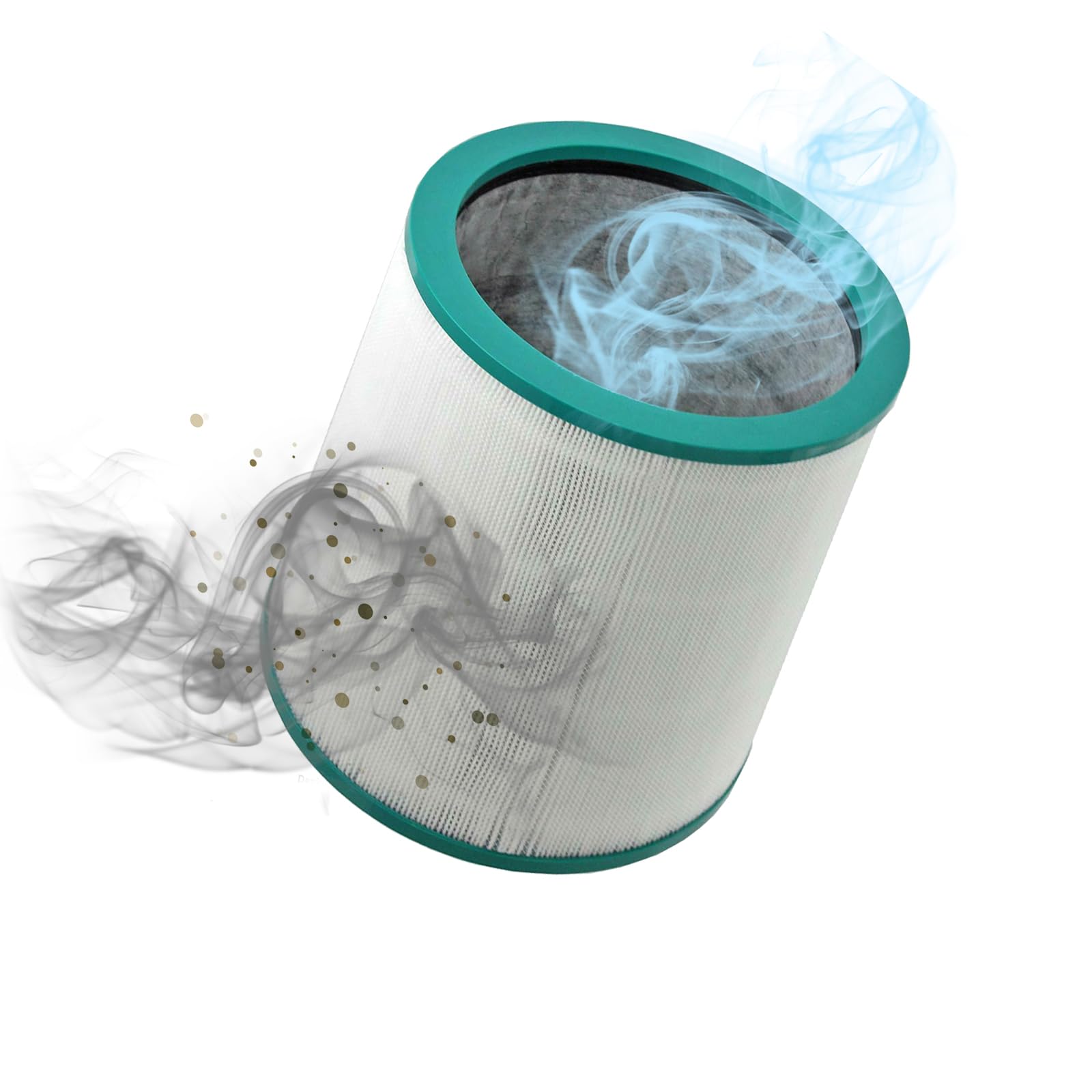 SPARES2GO Filtro de Aire Hepa de Cristal a 360° para Dyson TP00 TP01 TP02 TP03 AM11 Pure Cool Link Torre Purificadora de Aire
