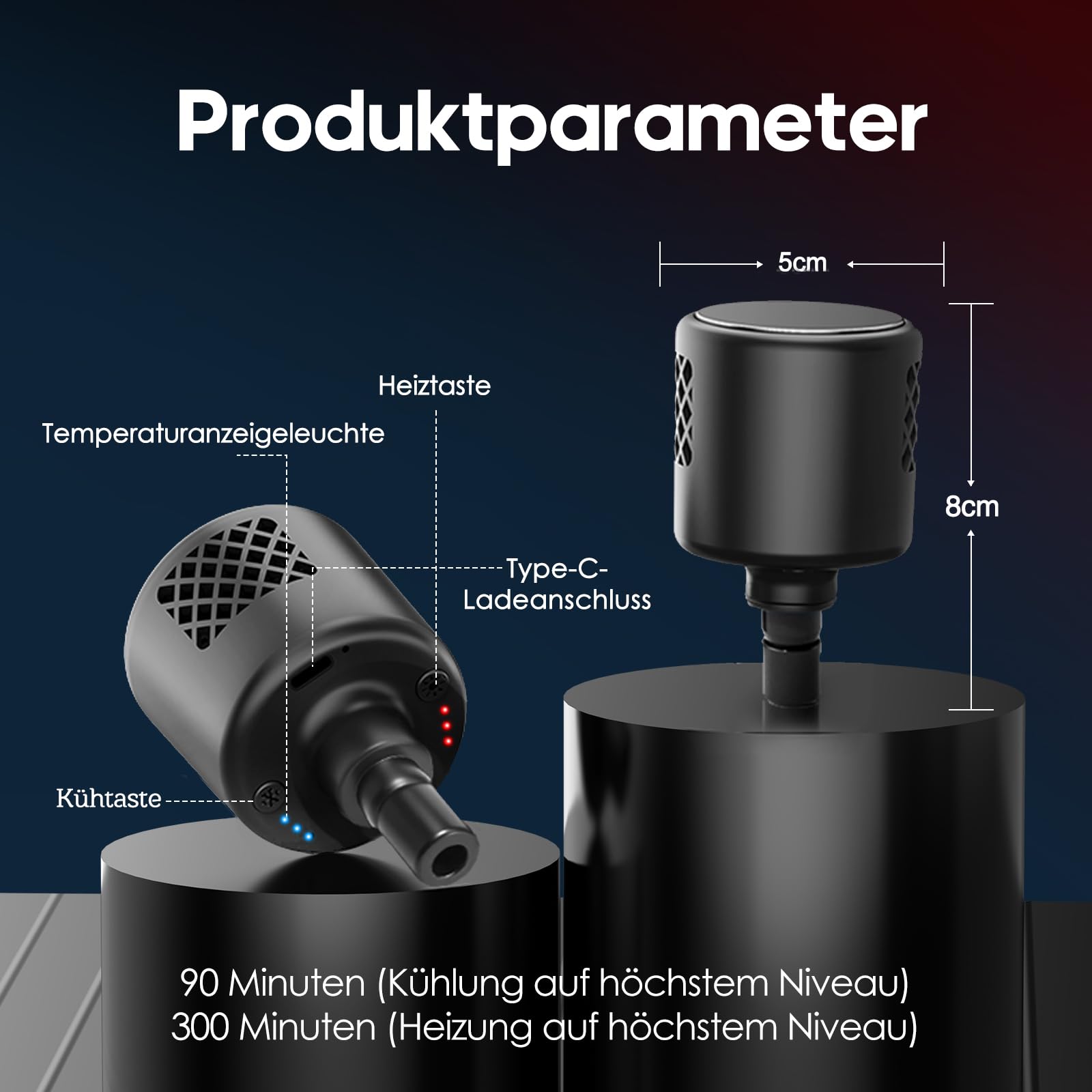 Geschenke zum Vatertag,AERLANG Massagepistole mit Wärme und Kälte,Massage gun Hilft bei Muskelkater Geeignet für viele Muskeln im Körper,Handmassagegerät mit 7 Köpfen