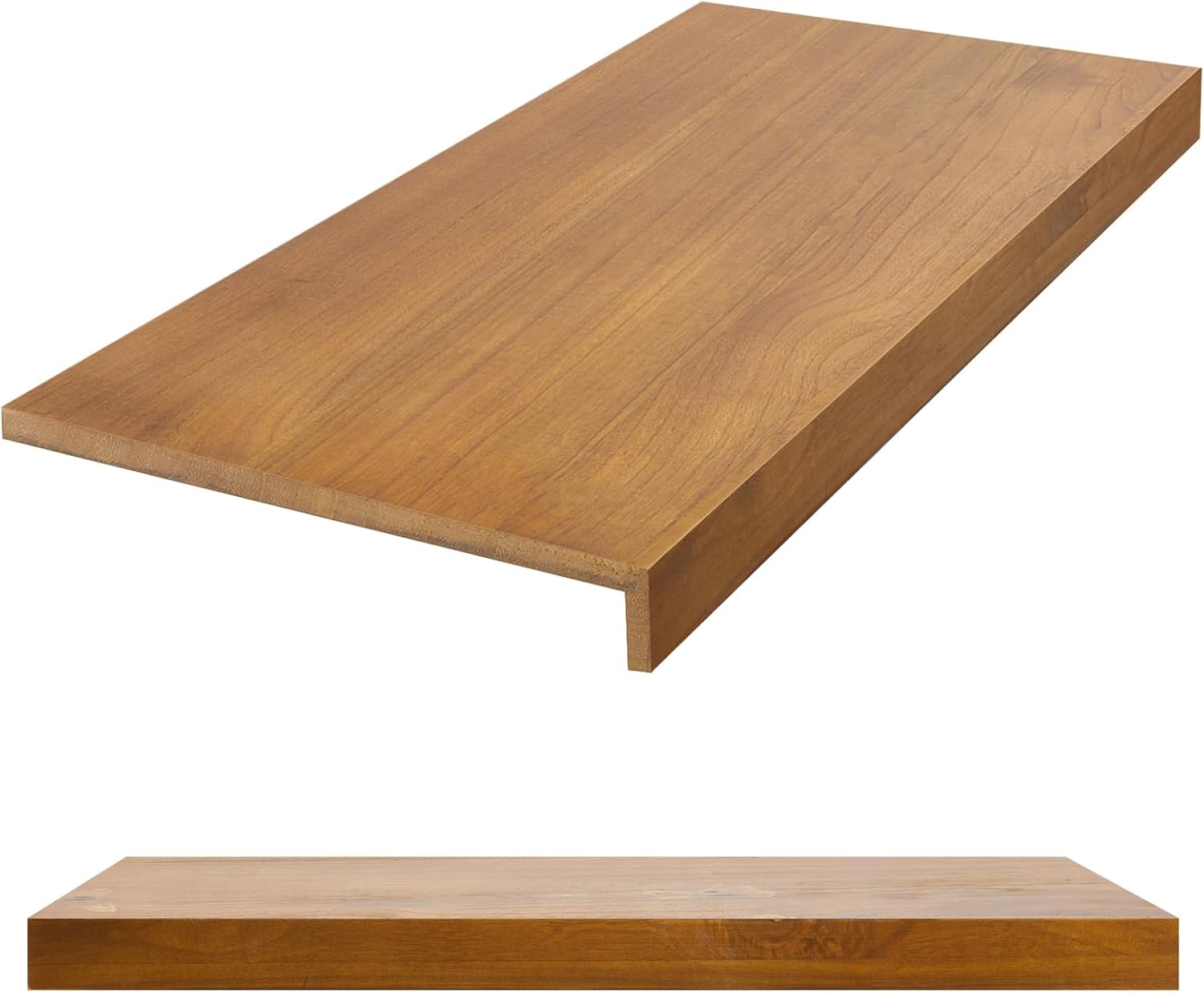 Hoolerry 1 PC Wire Rack Cover 16 x 40 Inch Wood Shelf Cover for Wire Shelving Pantry Shelves Covers Rack Liner Shelf Liners for Bathroom Kitchen Shelving Upgrade, Wood Color 16 x 40 Inch Wood Color