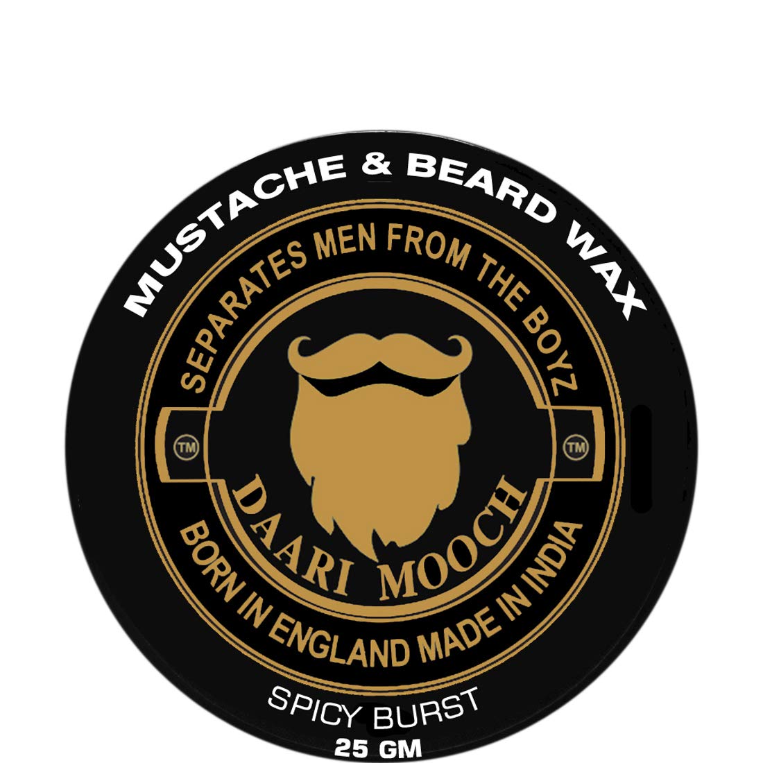 DAARIMOOCH Beard & Mustache Wax - Natural ingredients - Medium to Firm Hold (Spicy Burst, 25 gm)