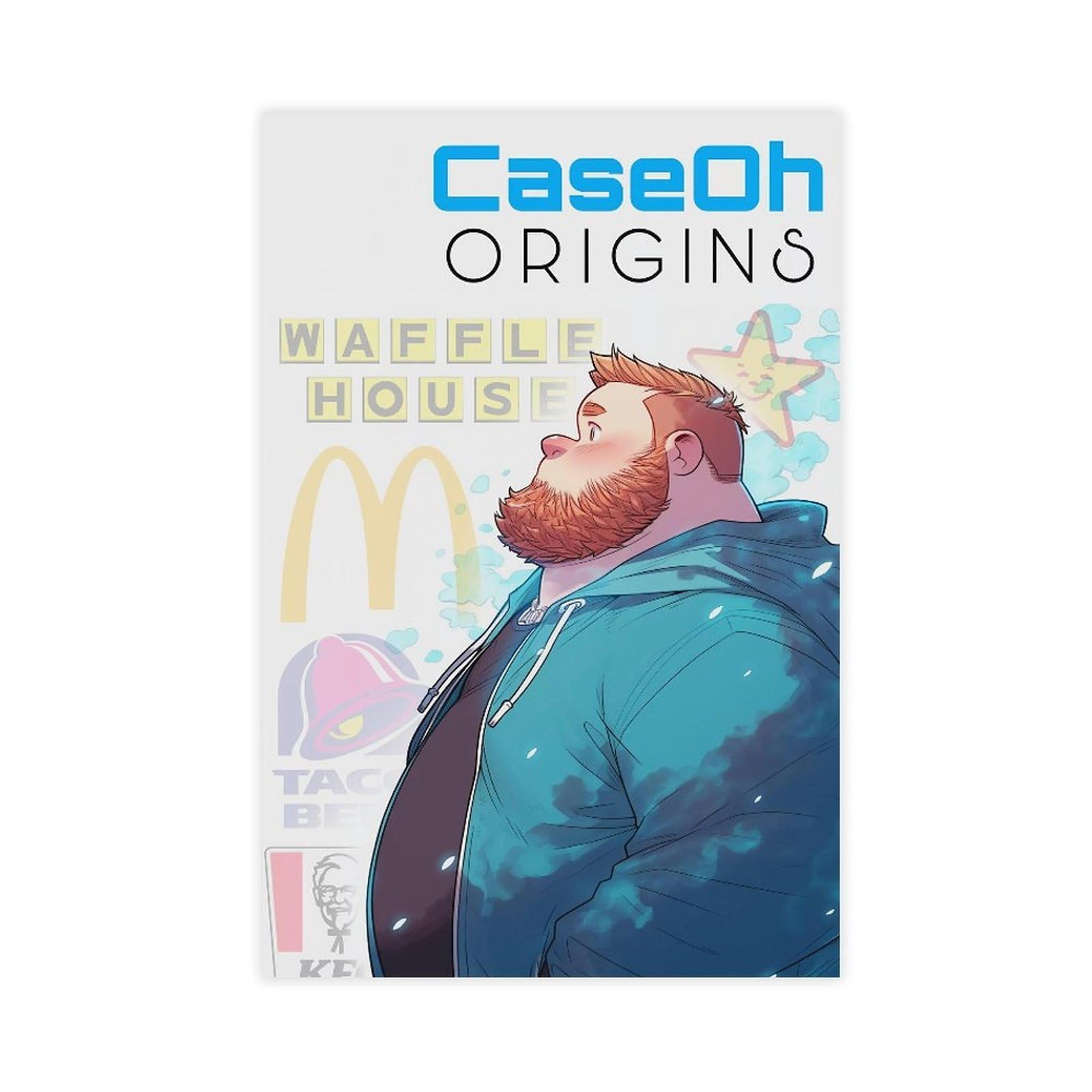 Exclusive Art Polular Streamer Posters CaseOh Funny Portrait Poster 1 Canvas Poster Wall Art Decor Print Picture Paintings for Living Room Bedroom Decoration 20x30inch(50x75cm)