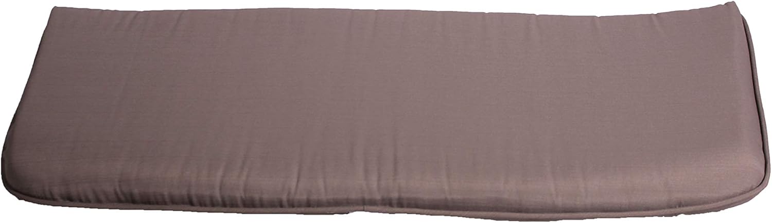 Comfort Classics Outdoor Grey Bench Cushion with welt 40 L x 19 W x 2 H. Polyester Fabric