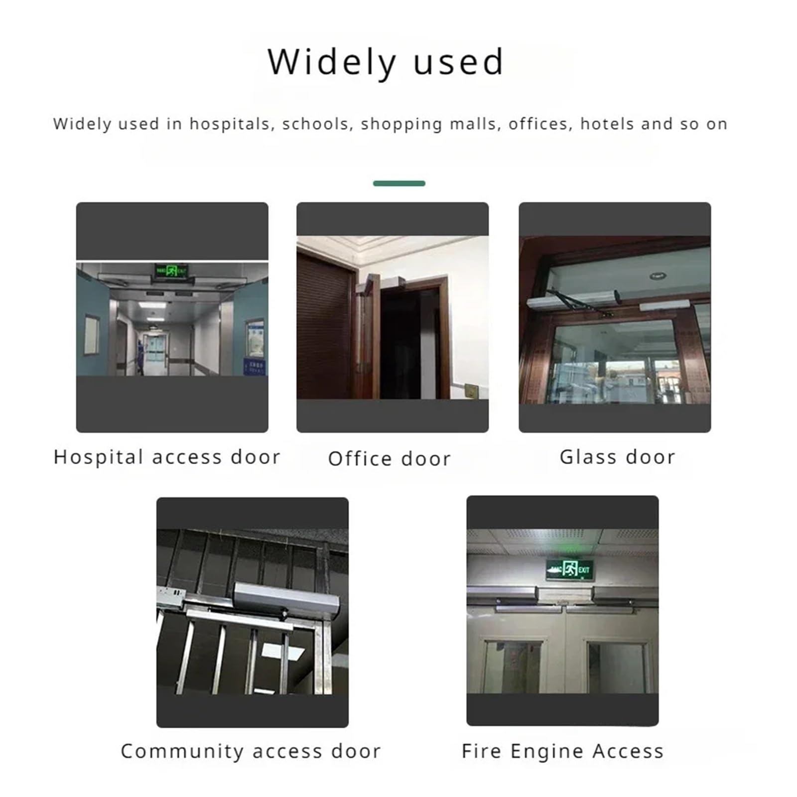 Automatyczny otwieracz drzwi, Automatyczny silnik otwierający bramę skrzydłową do kontroli dostępu do bramy za pomocą 2 pilotów(Outward opening)