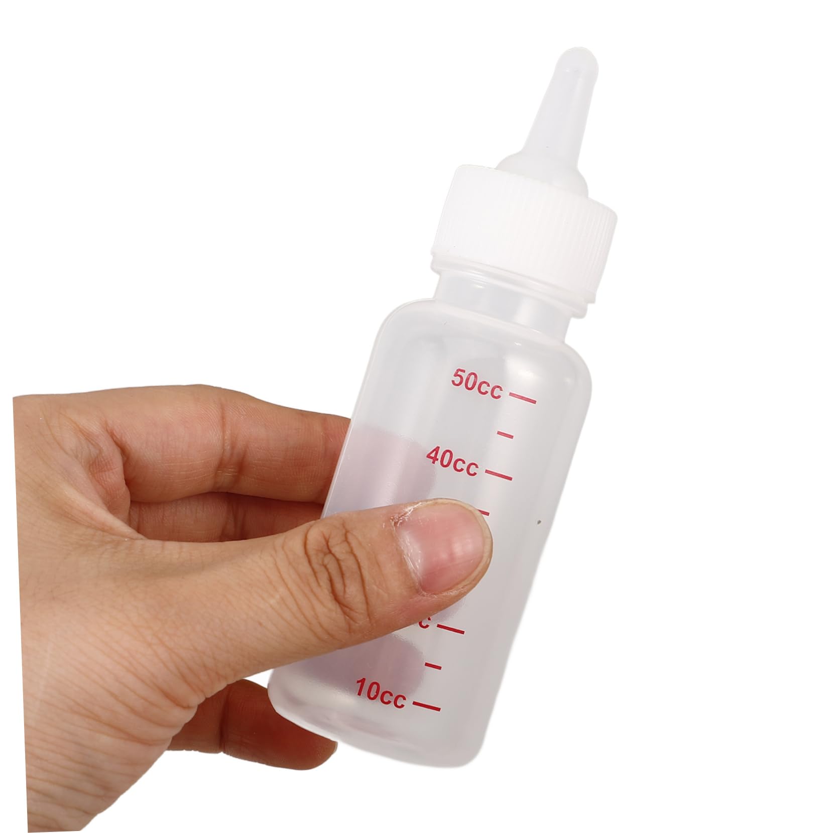 SUPVOX 2 Sets Small Nursing Bottle Pet Feeding Bottle Scale Design Easy to Reuse