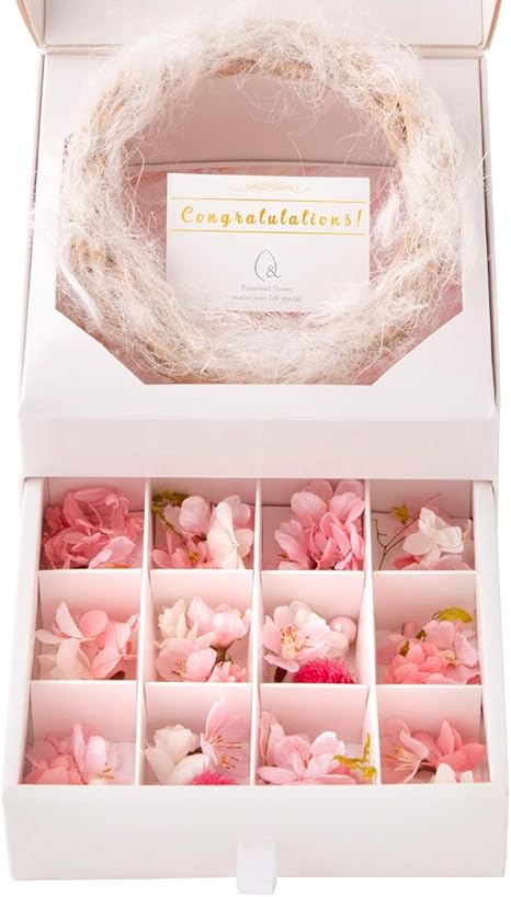 Amazon さくら 桜 リース 手作りキット ハンドメイド プリザーブドフラワー 自分で作る 接着剤付き 春 お祝い ギフト Congratulations メッセージカード付き プリザーブドフラワー オンライン通販 Amazon さくら 桜 リース 手作りキット ハンドメイド プリザーブドフラワー 自分で作る 接着剤付き 春 お祝い ギフト Congratulations メッセージカード付き プリザーブドフラワー オンライン通販