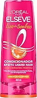 L'Oréal Paris Elseve Liso dos Sonhos Condicionador, com Efeito Liquid Hair, Enriquecido com AHA e Queratina Vegetal para Alinhamento Capilar e Brilho Intenso, 400ml
