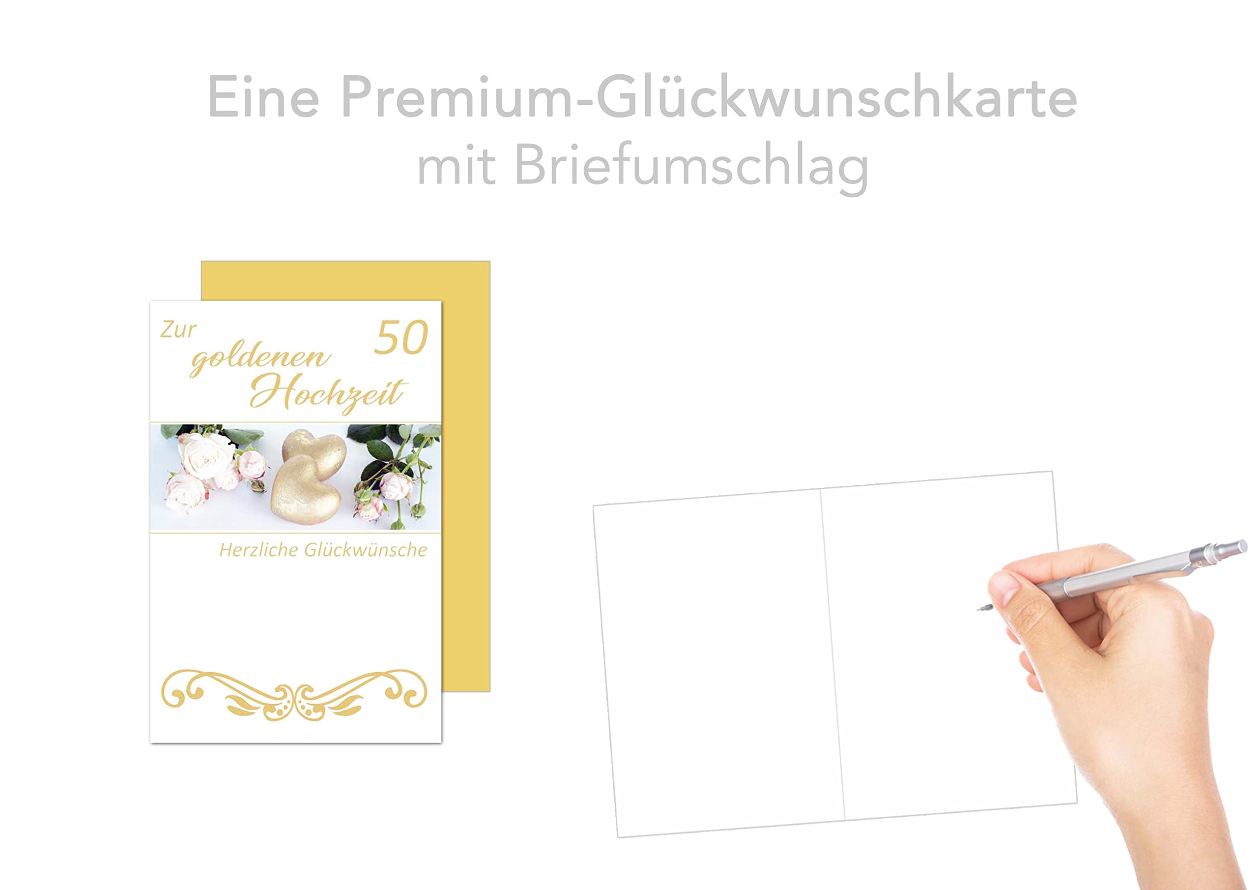 Edition Seidel Carte De Vu0153ux Exclusive Pour Noces D'or Avec Enveloppe - Carte De Vu0153ux - Carte De Vu0153ux - Carte De Vu0153ux - Carte De