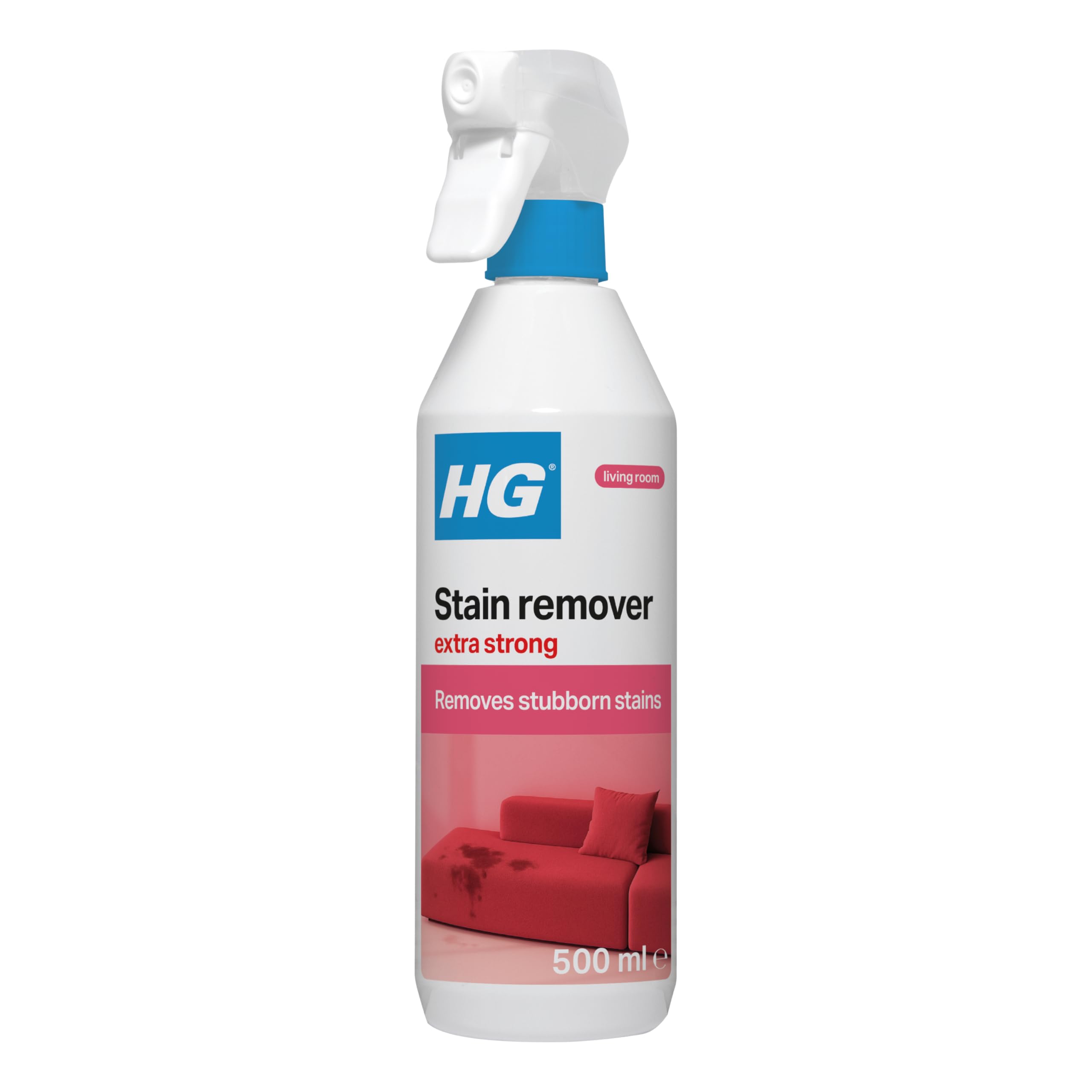 HG Stain Remover Extra Strong, Carpet & Upholstery Cleaner with Oxygen – 500ml