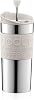 BODUM Bodum Tumbler Coffee Press Travel Press Set, Portable Coffee Maker 11.8 fl oz 350 ml, Off-White, Stainless Steel, Double Structure, Insulated, French Press Coffee Maker, Outdoor, Genuine Item
