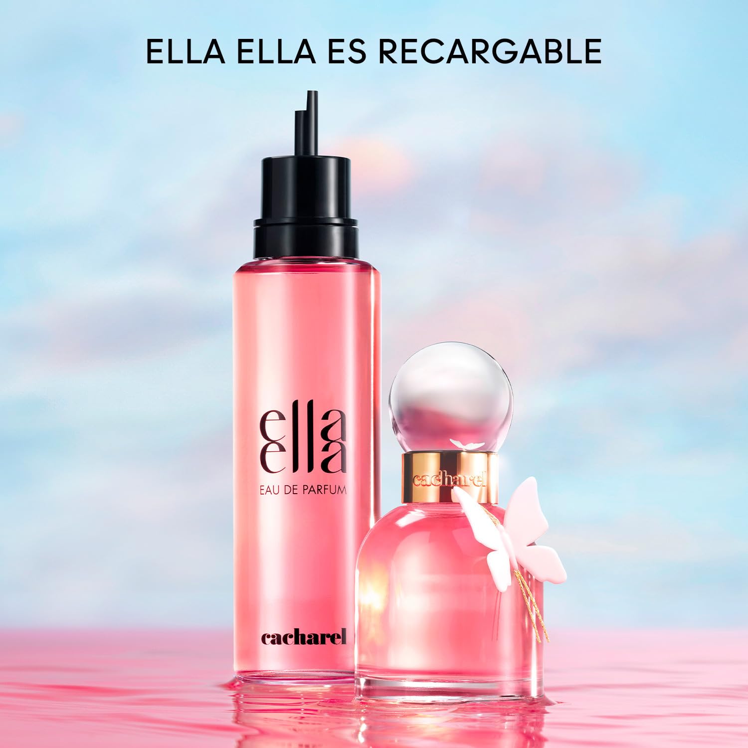 Ella Ella Eau de Parfum 30 ml | Jasmín de India, Flor de naranjo, Notas de coco vainilla, Botella recargable, larga duración