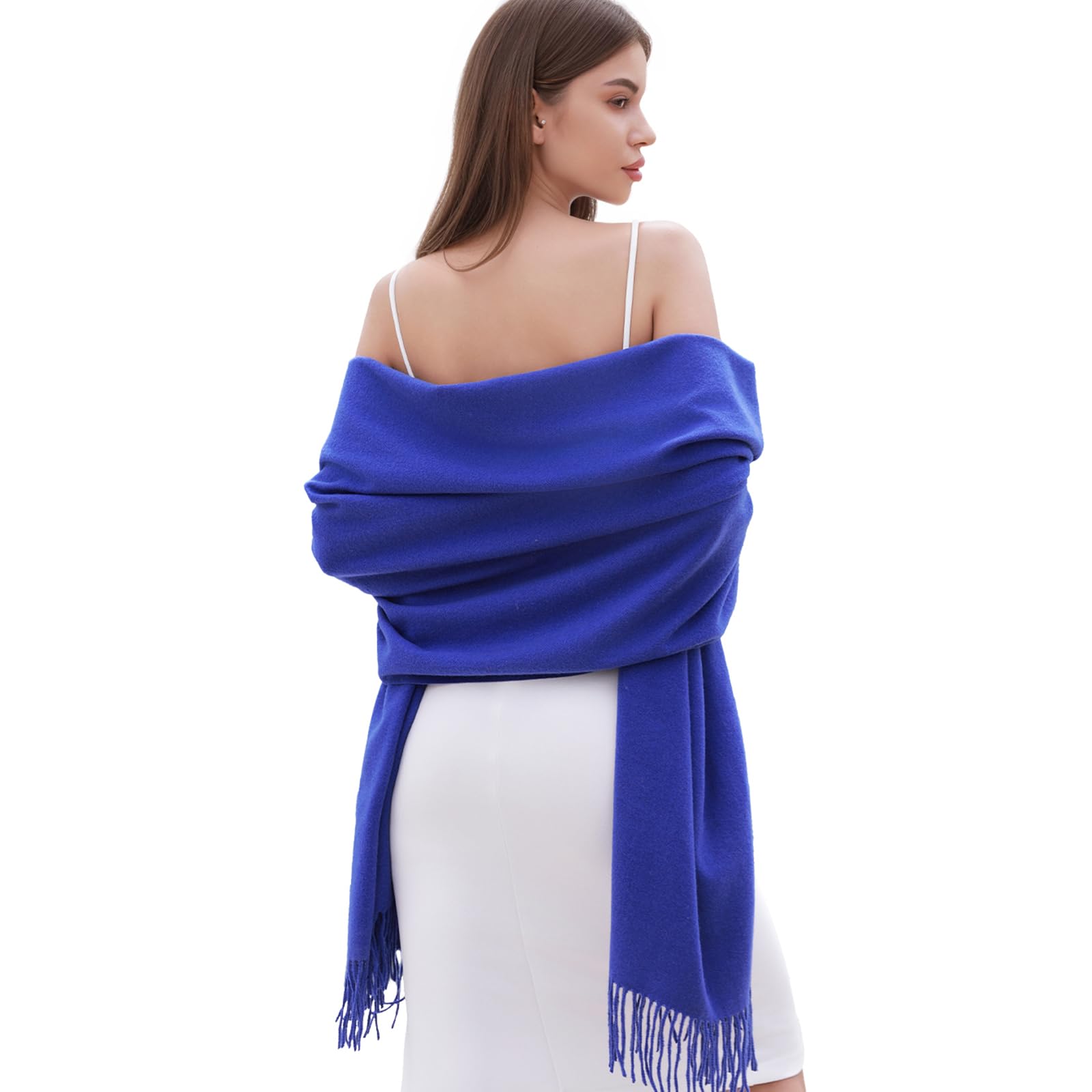 RIIQIICHY Sciarpa Donna Invernale Pashmina Scialle Caldo Stola Elegante per Abito da Sposa Cerimonia Donna