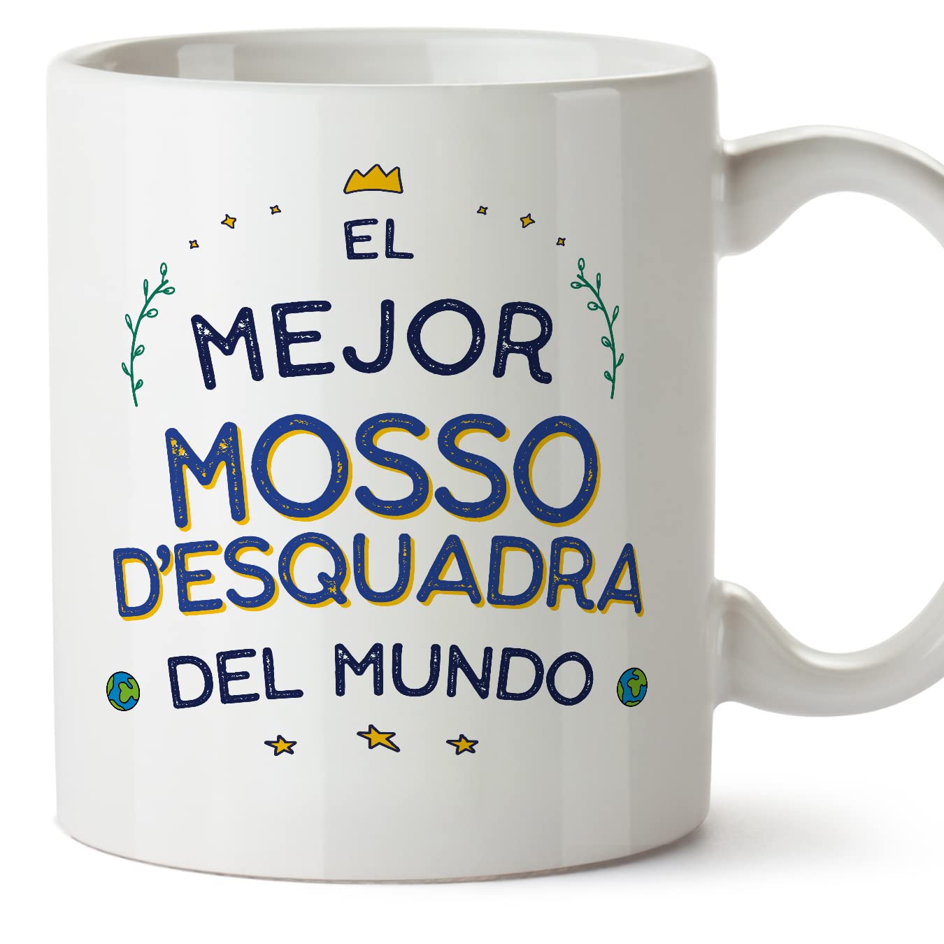 MUGFFINS Mosso-Esquadra(m) Man Mug - in Spanish - Mejor del Mundo - Funny Gift for Colleagues - Ceramic 11oz Mug — image 1