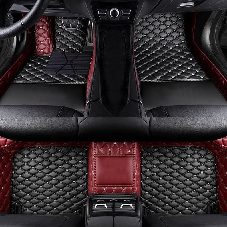 Custom Fit Car Floor Mats by SARAHS - Waterproof PU Leather Full Coverage for Most Cars, SUVs, and Trucks - Automotive Liners to Protect Vehicle Interior Floor Accessories (Black Wine 2)