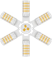 Kligthen G9 5W LED Bulb, 51-LED SMD2835 G9 LED Lamps, 600LM Equivalent 50W Halogen Lamp, Natural White 4000K, Non-Dimmable, 360° Beam Angle, Pack of 6