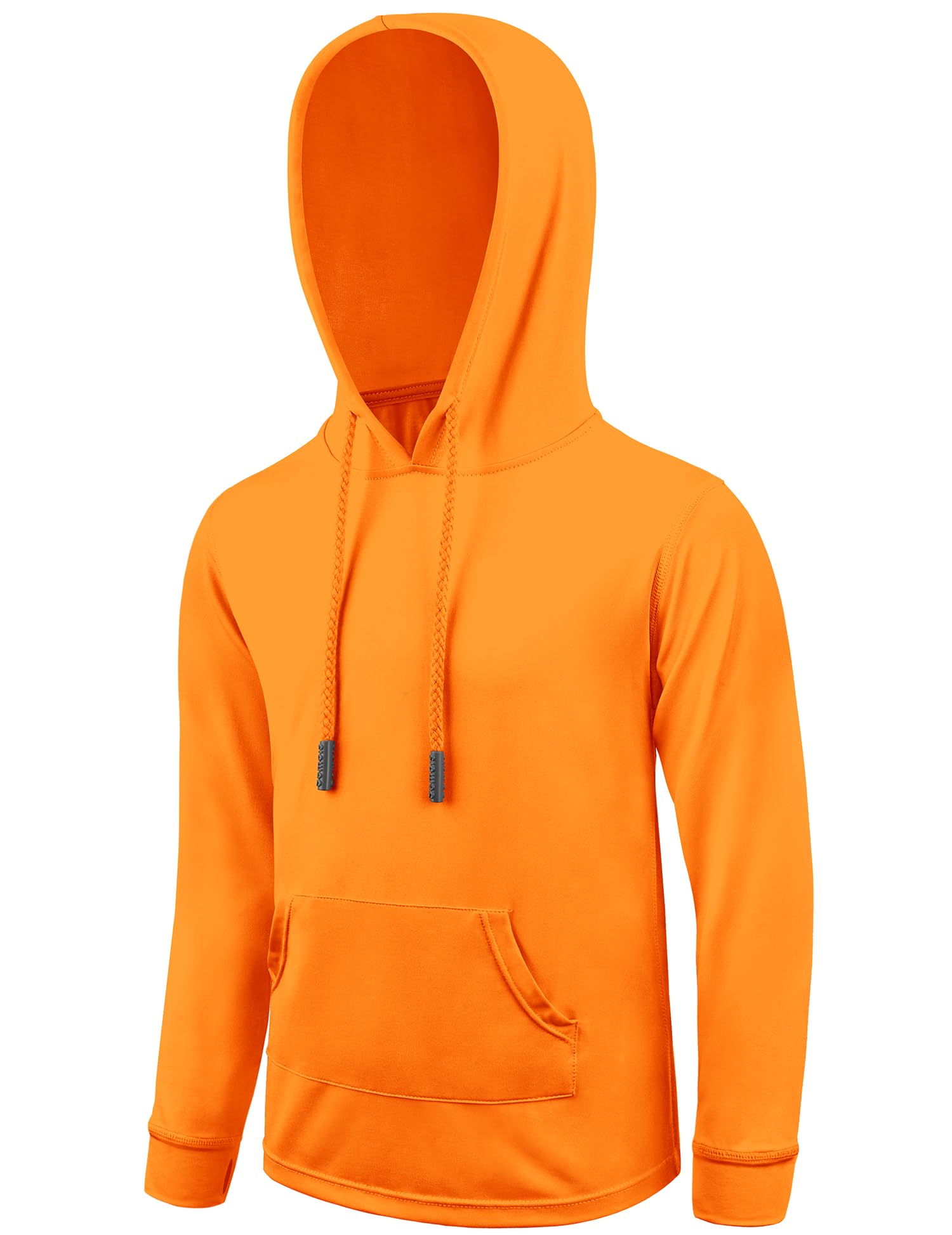 Boys Rash Guard UPF 50+ Swim Shirts Sun Protection Long Sleeve Hoodie Kids Fishing Beach Watersport Shirt with Pocket