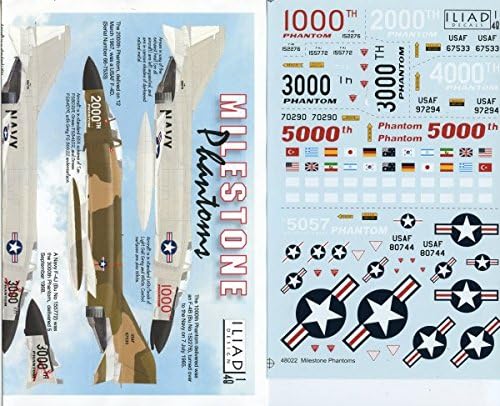 Iliad Decals 1:48 Milestone Phantoms F-4 Decal Set #48022