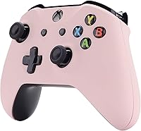 Vista 6 de eXtremeRate Soft Touch Cherry Blossoms Pink Top Shell Front Housing Faceplate Replacement Parts with Side Rails Panel for Xbox One X & One S