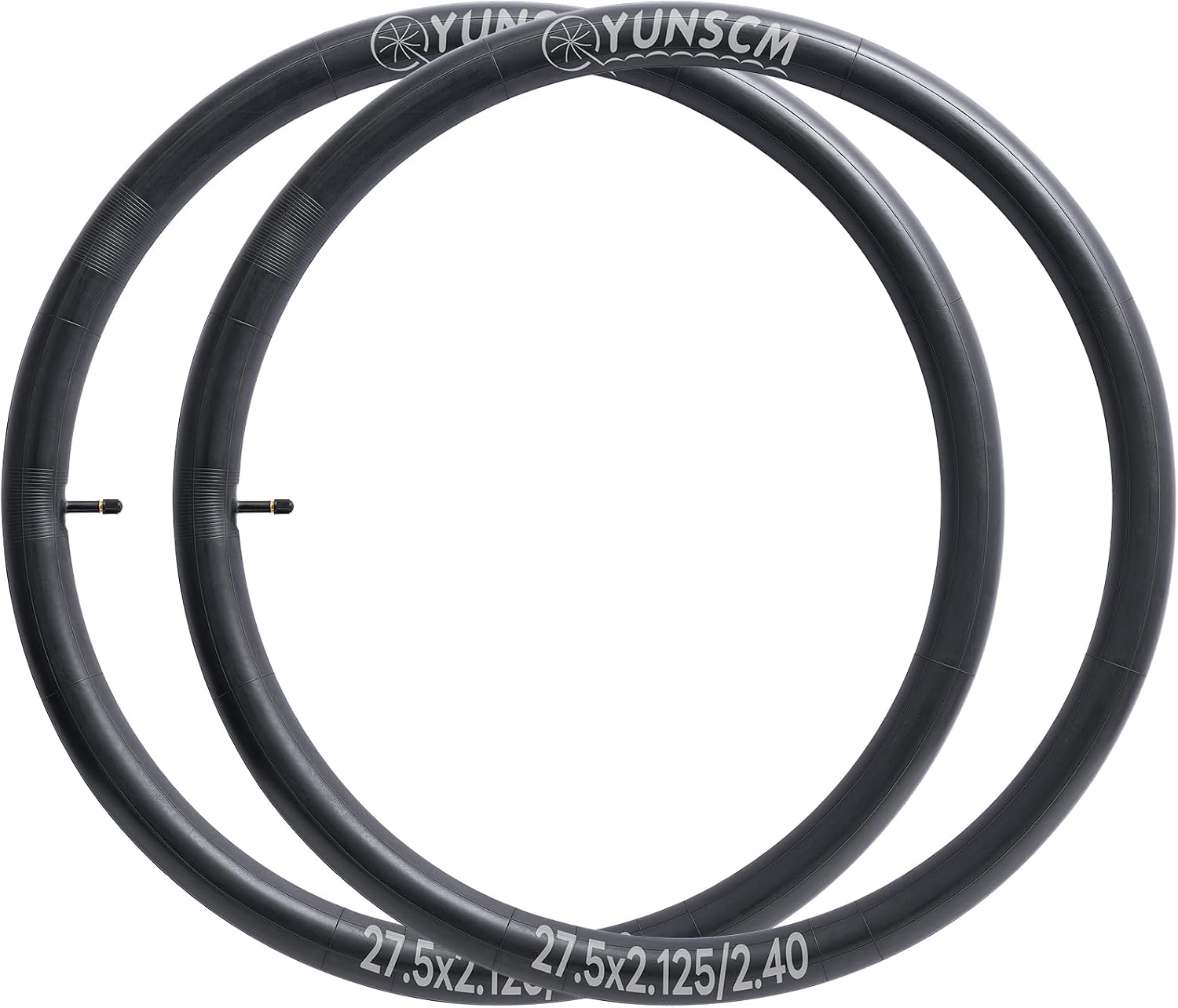 2-PCS 27.5" Bike Tubes 27.5x2.125/2.40 AV32mm Schrader Valve Inner Tubes 27.5 Bicycle Inner Tubes Compatible with 27.5 x 2.125 27.5x2.20 27.5x2.25 27.5x2.3 27.5x2.35 27.5x2.4 Bike Tire Tubes