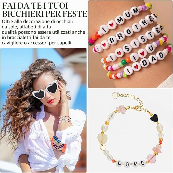 SelfTek 10 Paia Occhiali a Cuore