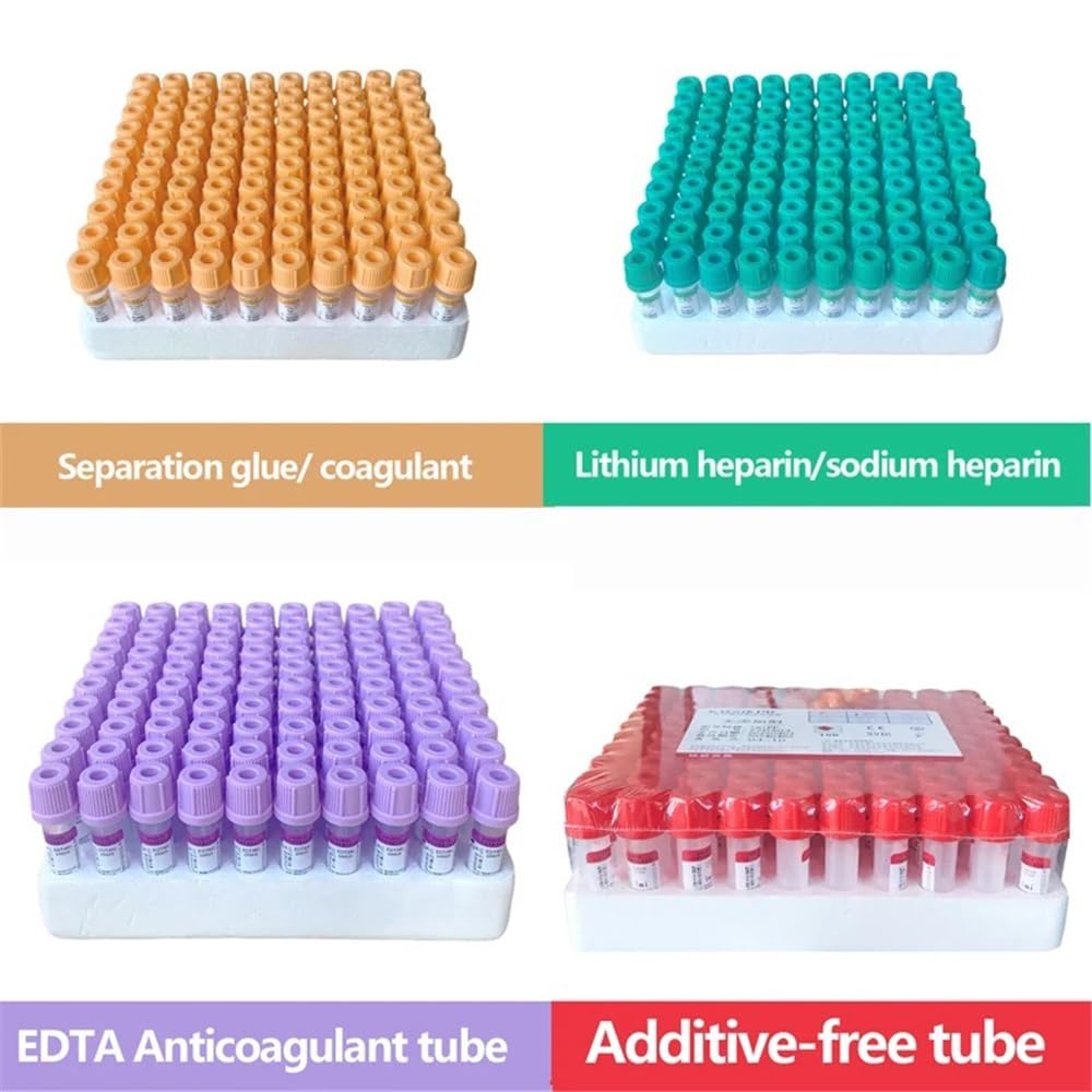 100 sztuk sterylna rura do zbierania 0,5 ml 1 ml EDTAK3 do laboratoryjnego pobierania próbek (0,5 ml heparynlitu)