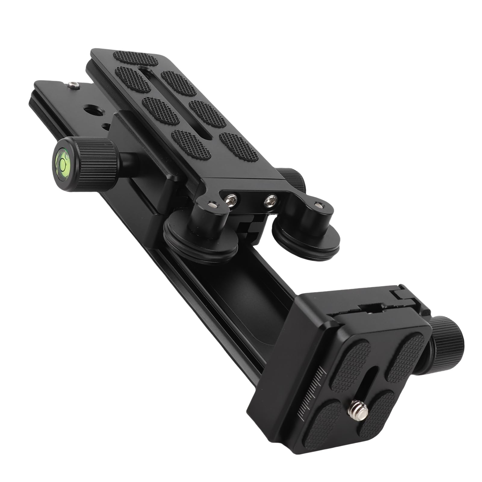 Staffa di supporto per teleobiettivo da 20 cm, piastra a sgancio rapido con livello, staffa per fotocamera in lega di alluminio per viti standard da 1/4" 3/8", compatibile con fotocamere Mid Frame e